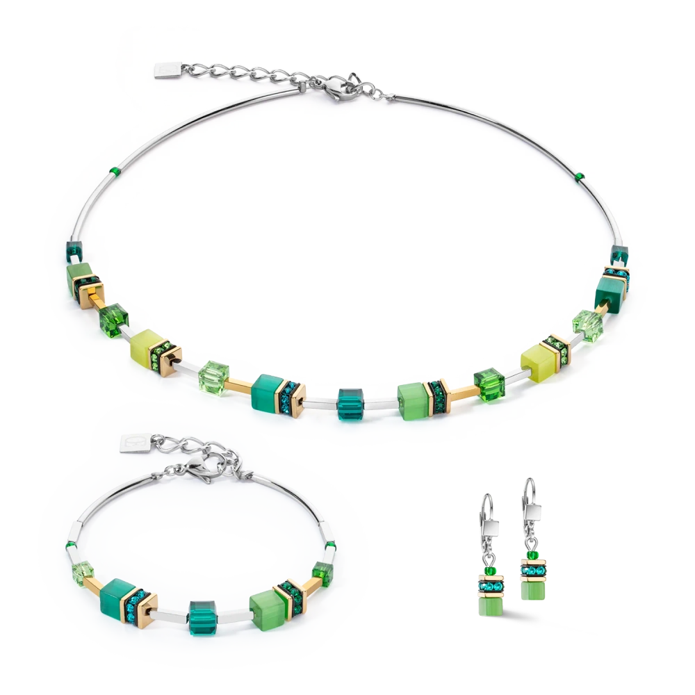 Bransoletka GeoCUBE® Iconic Lite w kolorze zielonym