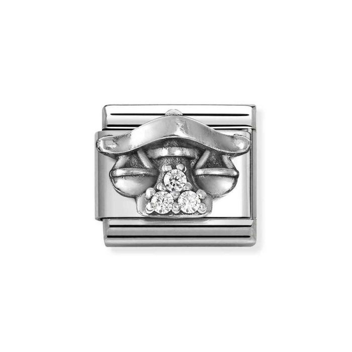 Nomination Element link do bransoletek Nomination Composable Stal + Srebro 925 znak zodiaku WAGA