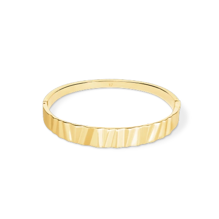 Bransoletka pozłacana fala