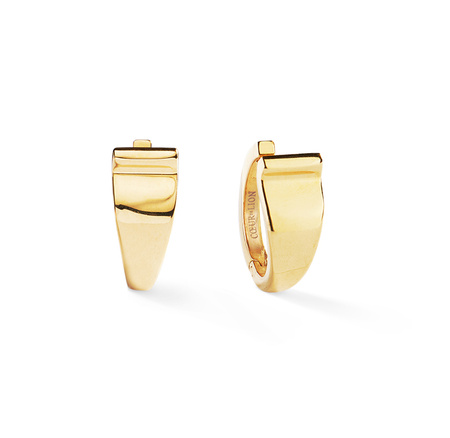 Kolczyki koła stal pozłacana