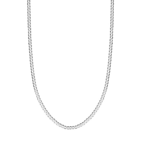 Łańcuszek rodowany pancerka 50cm