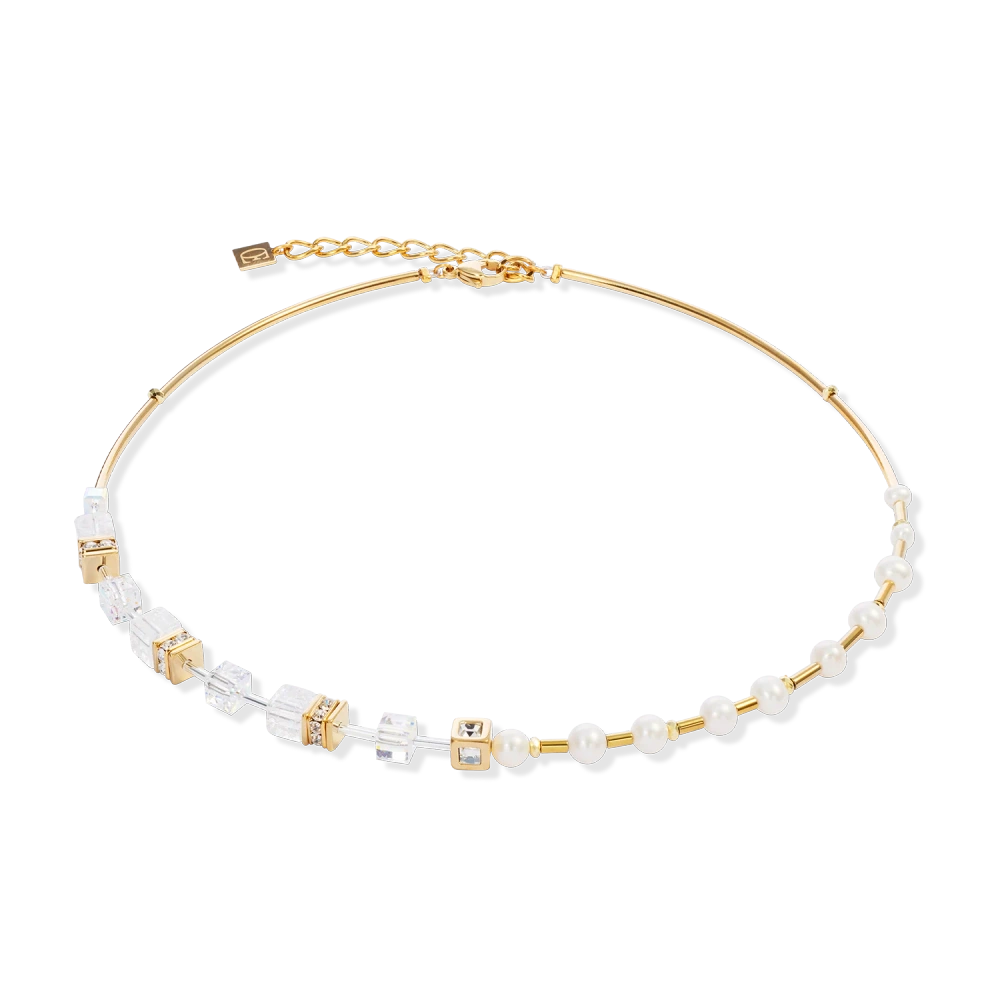 Naszyjnik Fusion Precious Pearl Mix złoto-biały