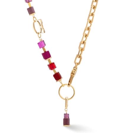 Naszyjnik Coeur de Lion GeoCUBE Fusion Swarovski tygrysie oko