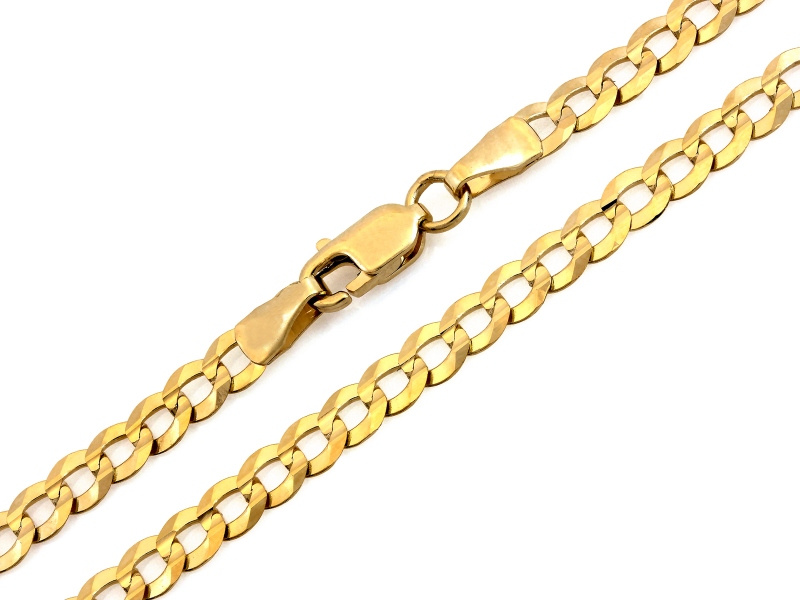 Złoty łańcuszek pancerka 45cm