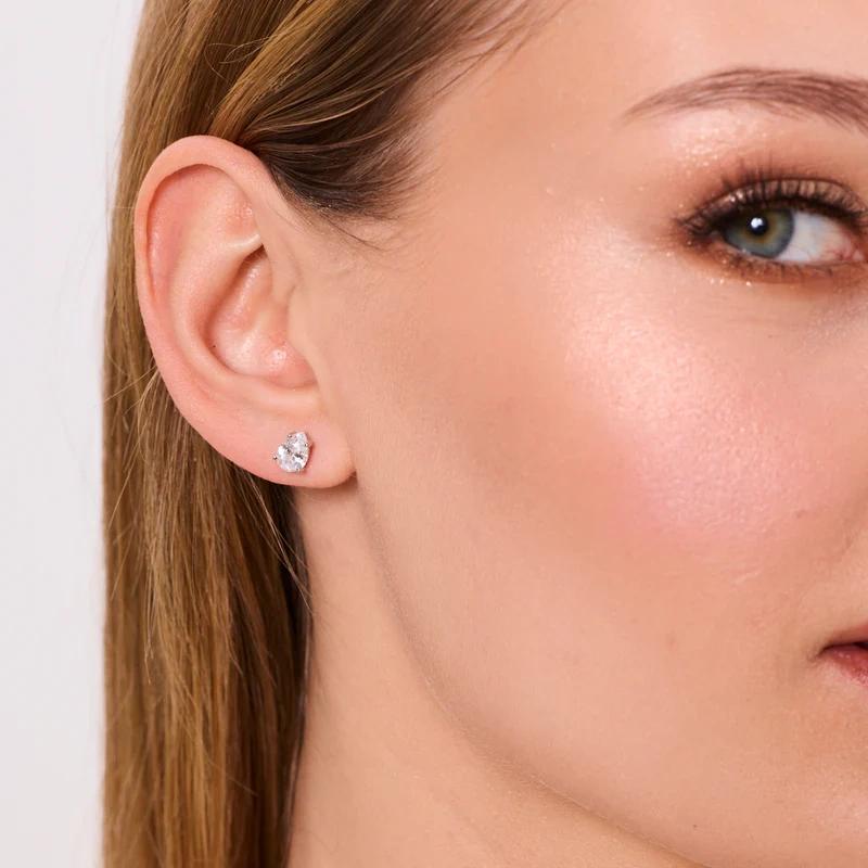 Kolczyki srebrne z cyrkoniami