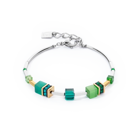 Bransoletka GeoCUBE® Iconic Lite w kolorze zielonym