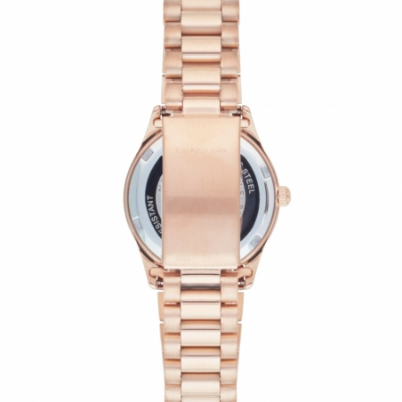 Zegarek damski Polo stal szlachetna pozłacany