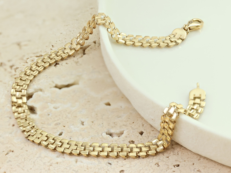 Bransoletka złota taśma