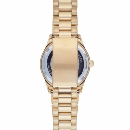 Zegarek damski Polo stal szlachetna pozłacany