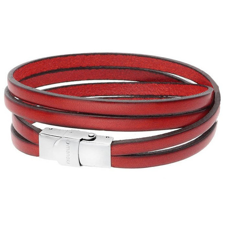 Męska skórzana bransoletka podwójna