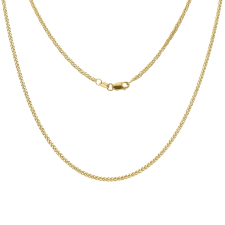 Złoty łańcuszek lisi ogon złoto 585 55cm