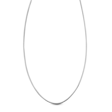 Łańcuszek srebrny rodowany żmijka 75cm