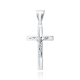 Krzyżyk srebrny diamentowany