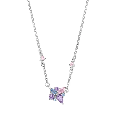 Naszyjnik srebrny z zawieszką z cyrkoniami