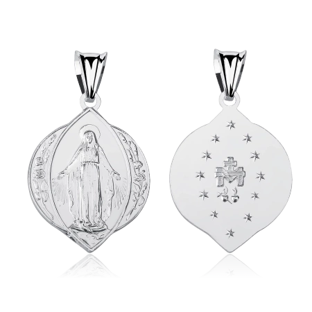 Medalik srebrny Matka Boska Cudowna