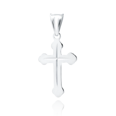 Krzyżyk srebrny diamentowany