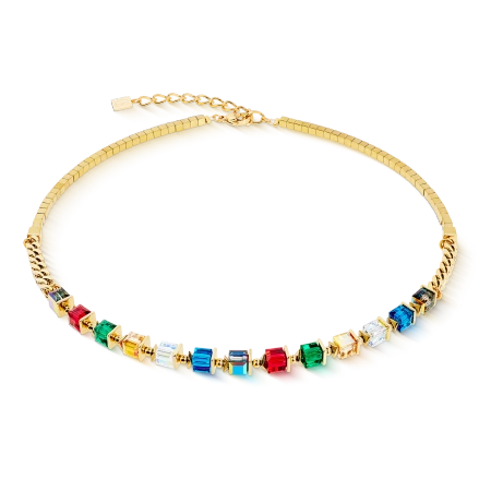 Naszyjnik Sparkling Cubes Fusion Chain multikolor