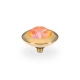 Element top wkręcany Qudo Tondo 13mm stal pozłacana Orange Glow Delite 