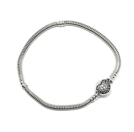 Bransoletka srebrna do zawieszek pandora kulka z s