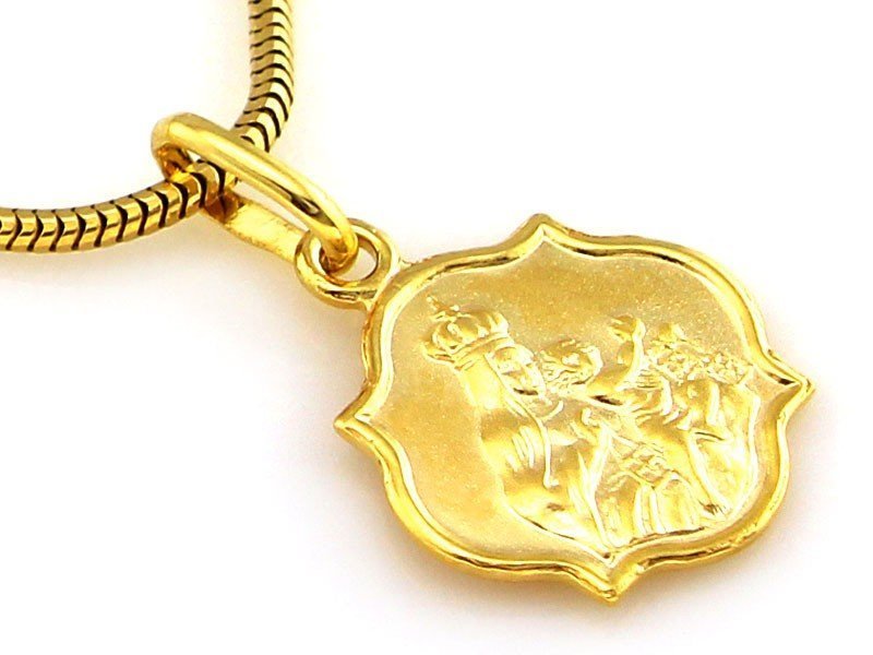 Złoty medalik szkaplerz złoto 333